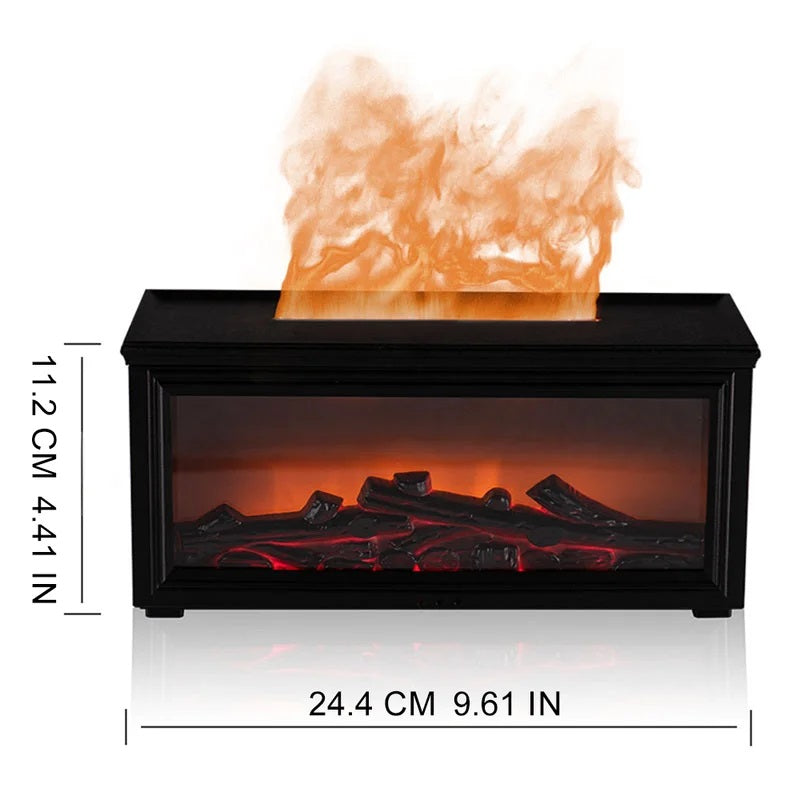 Aesthetic LED Flame Diffuser & Humidifier